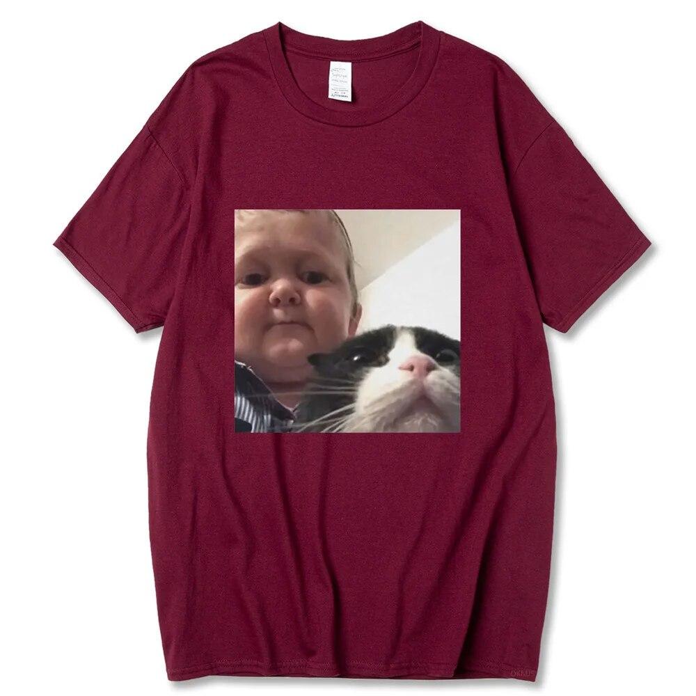 2023 New Hasbulla Fighting Meme T Shirt Unisex Women Mini Khabib Blogger T-Shirt High Quality Crew Neck Pure Cotton Oversized Tees Unisex