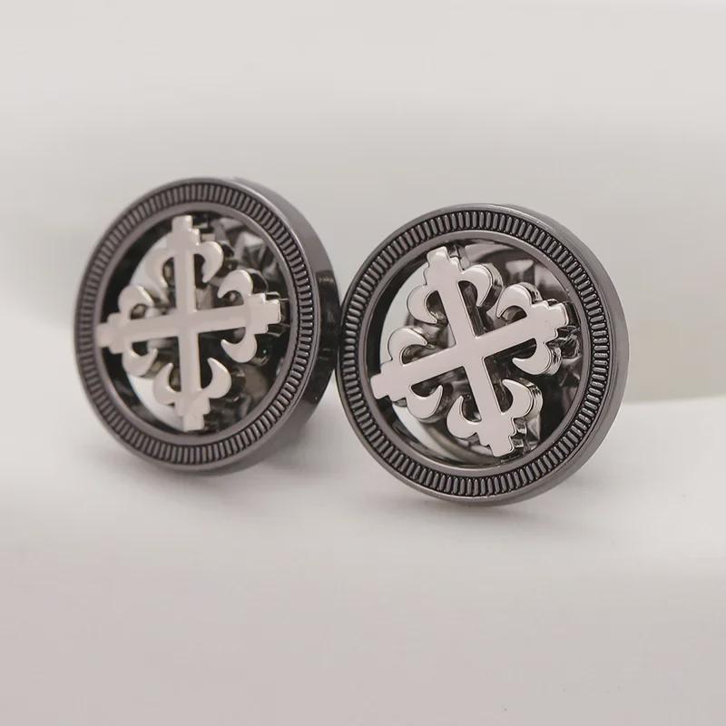 Men's Korean Style Metal Brooch - Atmospheric Pin for Suits, Shirts, and Dress Accessories