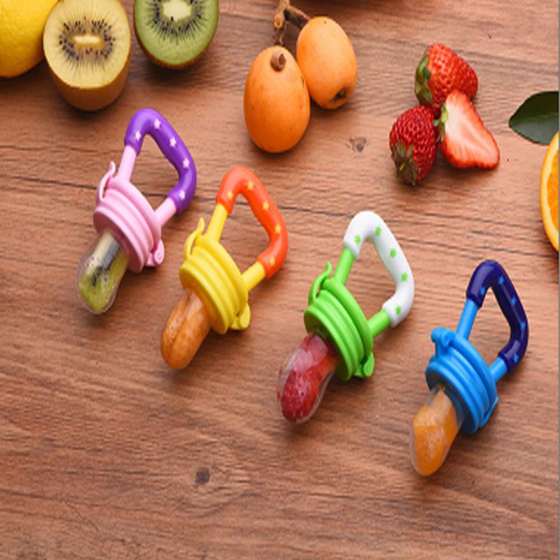 Silicone Baby Pacifier Holder Nipple Soother Toddler Kids Pacifier Feeder For Fruits Food Nibler