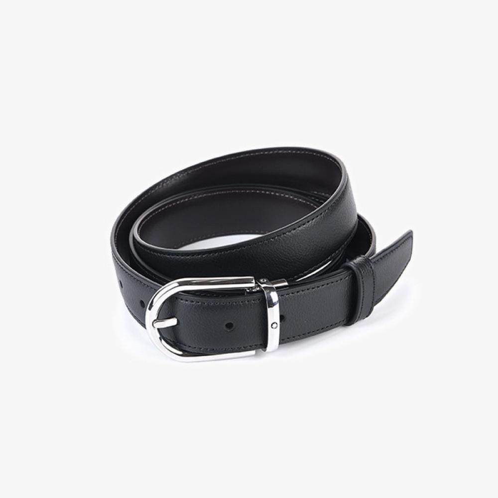 Montblanc 128757 Horseshoe Black Brown Reversible Belt