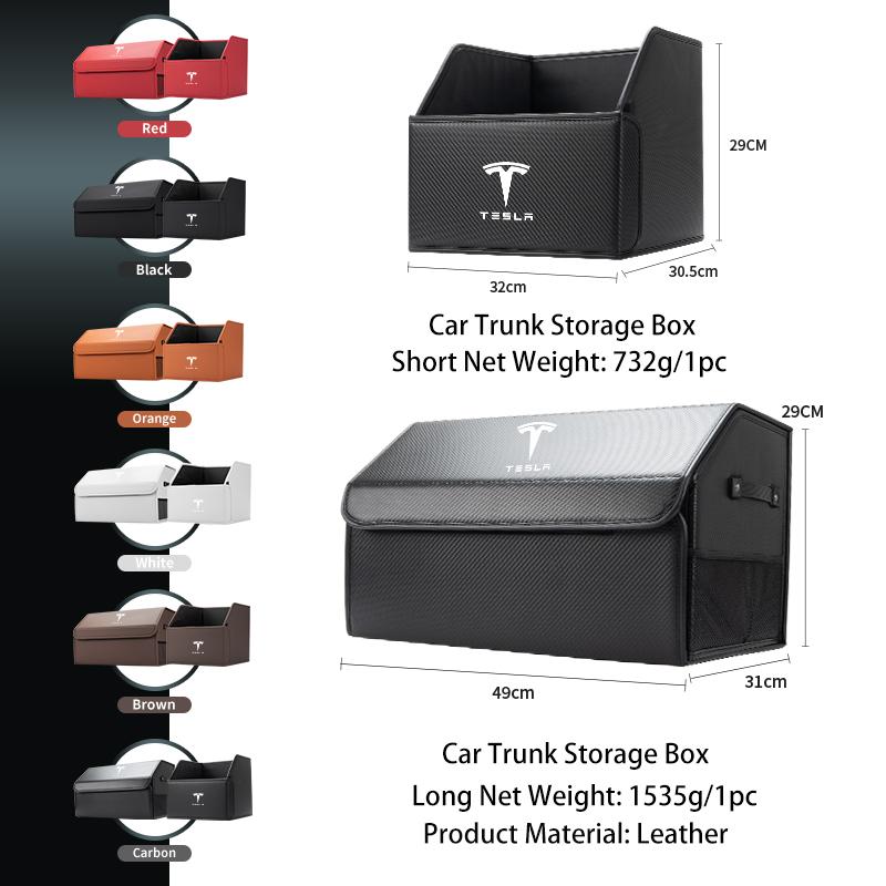 Car Valve Core Trunk Storage Box Organizer Foldable Stowing Tidying Container Bag For Tesla Model 3 Model S Model X Model Y