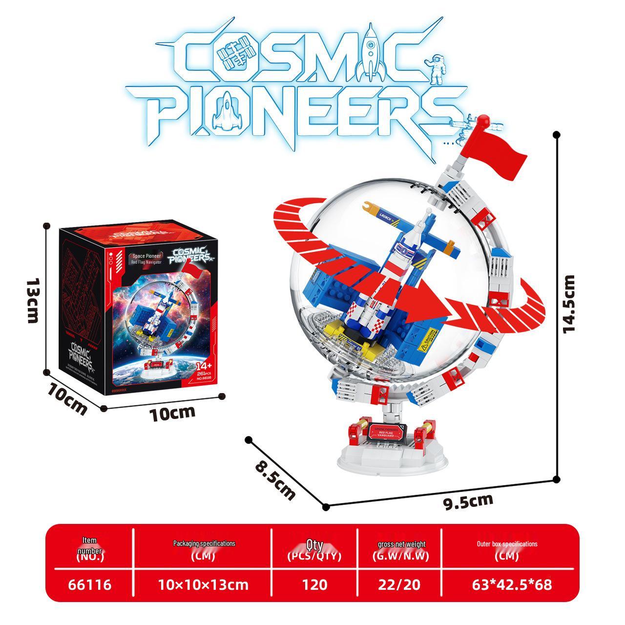 New Globe Micro-Particle Astronaut Space Station Model - Educational Building Blocks Birthday Gift