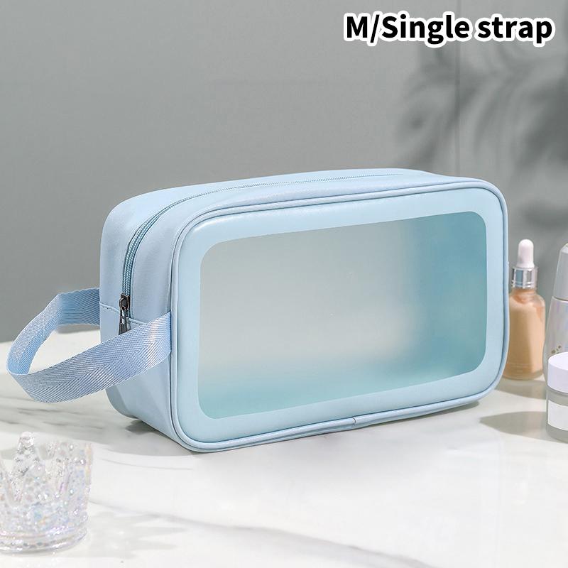 Pu Frauen Reise Aufbewahrungstasche Kosmetiktasche Make-up Tasche Reise Organizer Taschen wasserdichte Kulturtasche transparente Kosmetiktaschen