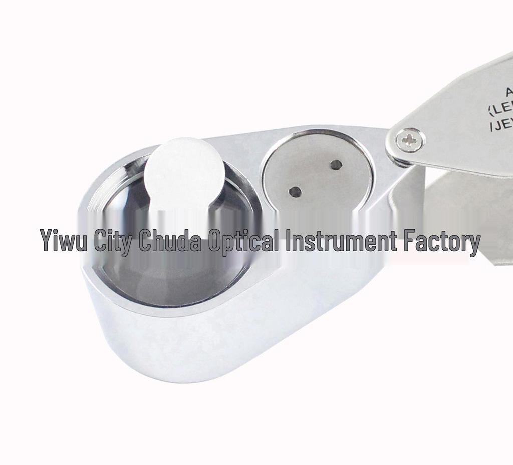 All-Metal 40x 25mm Jewelry Magnifier with LED & UV Light