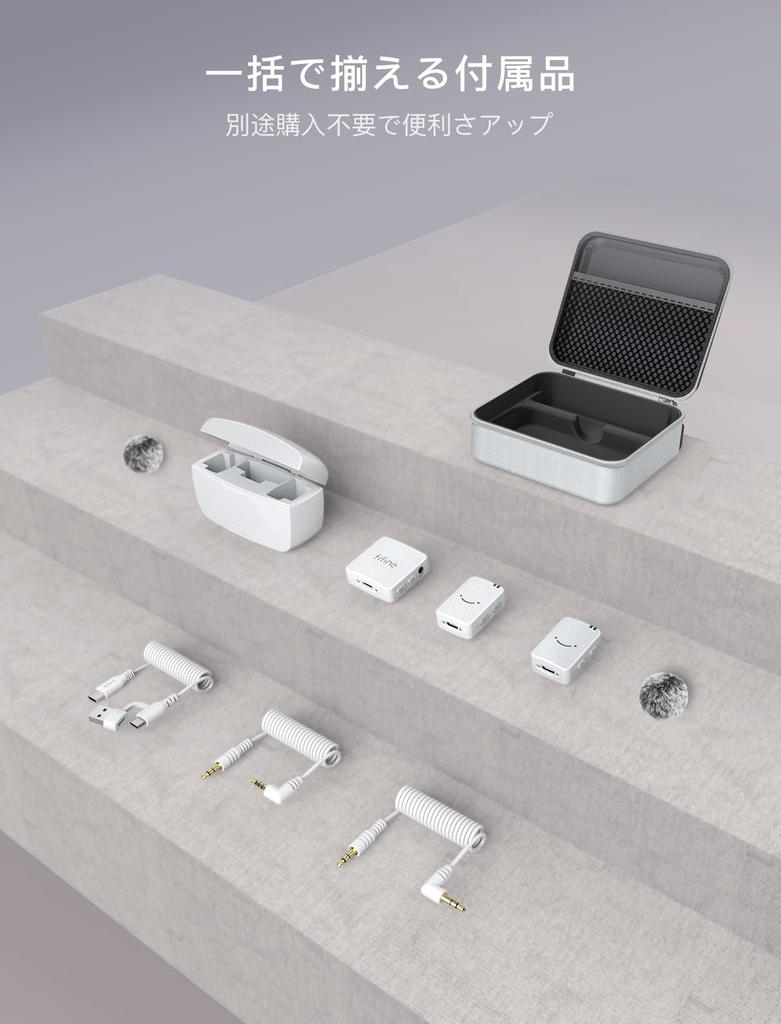 FIFINE M9W Wireless Lavalier Microphone with 30 Hours of Continuous Noise Automatic 50m Transmission Compatible with and Android for and TikTok Video