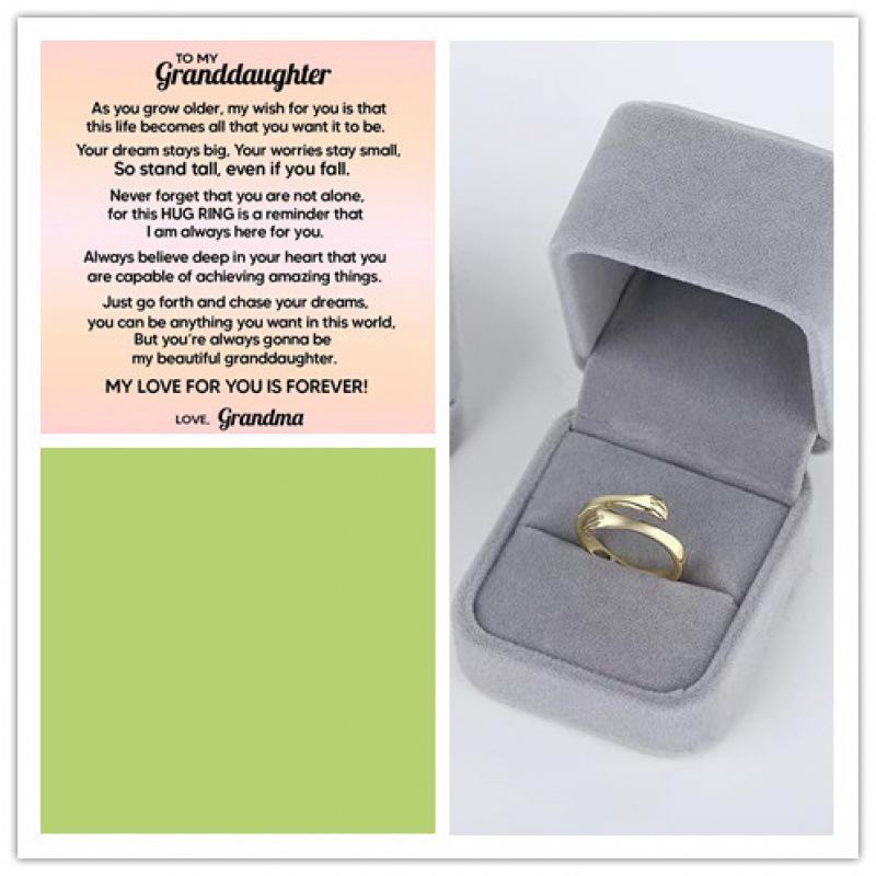 Carlisle Love Embrace Korean Couple Rings - Simple, Fashionable Open Design