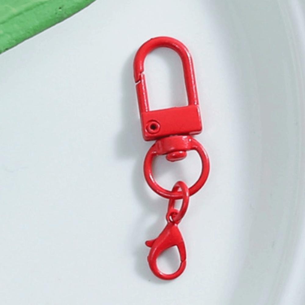 30Pcs Clasp Colorful Swivel Snap Hooks Mini Metal Key Chain Hooks Multi-purpose Trigger Buckle Clasps Purse Charms