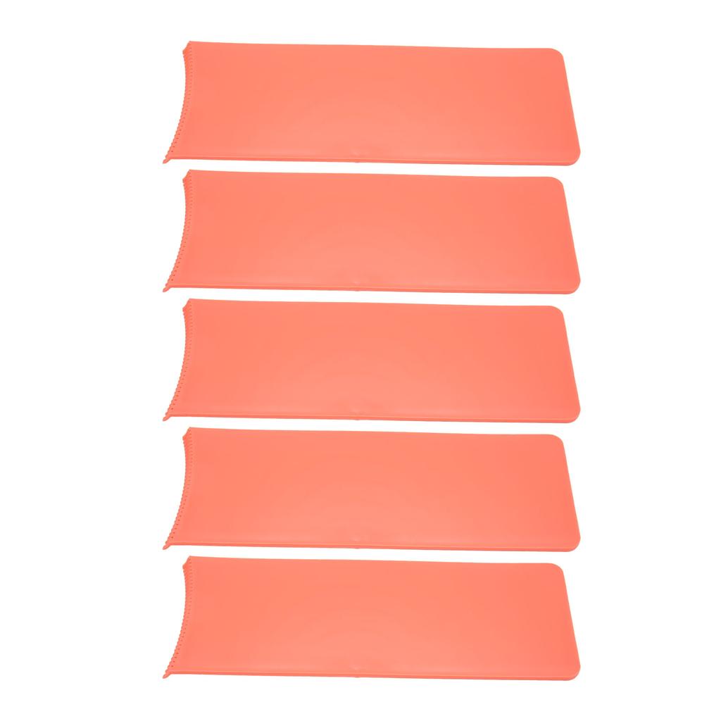 5Pcs Balayage Board 12in Long Round Teeth Safe Durable ABS Easy Operation Foiling Board for Hair Bleach Dye