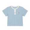 LUSON Baby Boys' Contrast Polo Collar Short Sleeve T-shirt