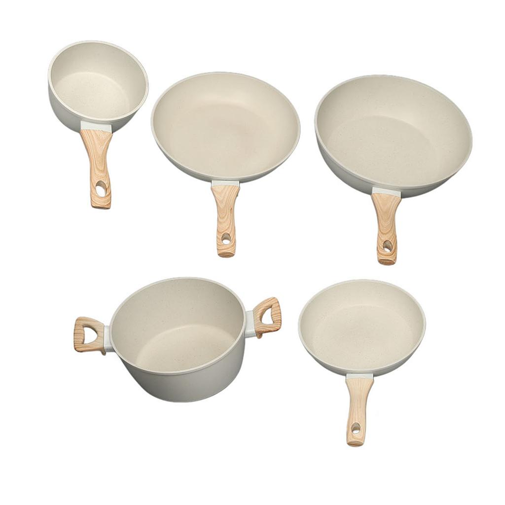 Pots and Pans Set Nonstick Granite Induction Kitchen Cookware Set for Cooking Frying Boiling