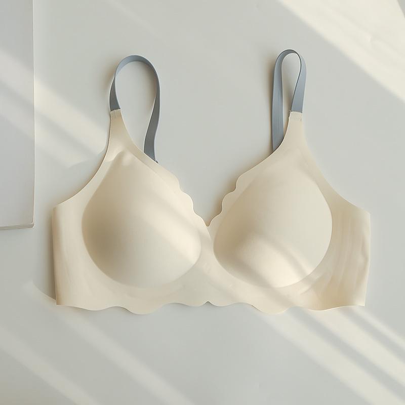 Seamless Bra for Women Summer Full Cup Wireless Push Up Bra Latex Comfort Lingerie Japanese Style Sweet Girls