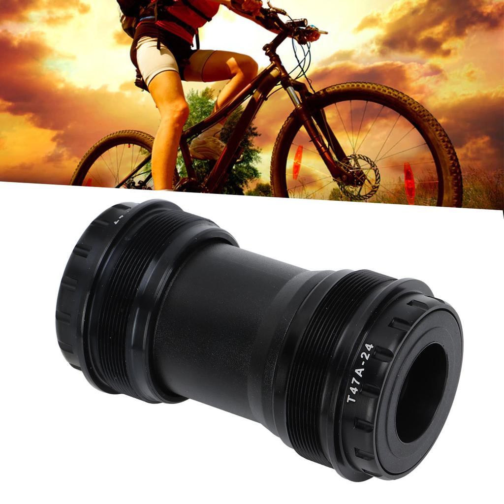 Road Bike Bottom Bracket Press In Bearing BB Bicycle Axis Central Shaft T47 24mm Chainring
