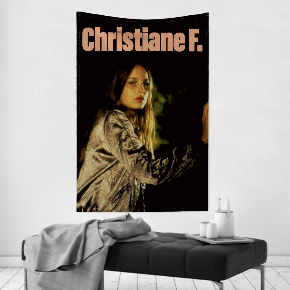 

Classic Independent Film CCHRISTIAN F Tapestry Room Decor Wall Cloth Party Hanging Background Room Decor Baby Room 74x94cm(29x37in)
