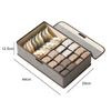 Underwear Storage Box With Compartments 17/13 Grids Dormitory Drawer Style Storage Organizer for Socks Underwears Bra Shirts