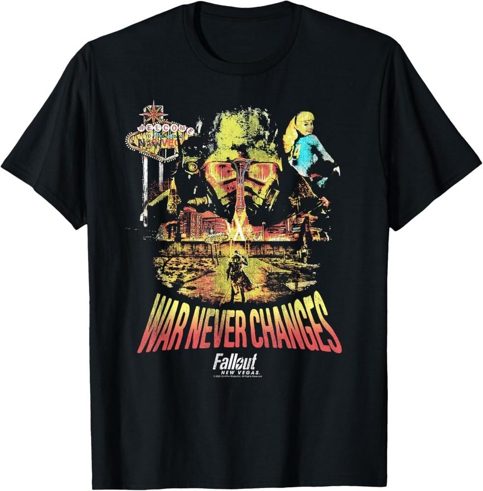 Fallout Video Game New Vegas War Never Changes Collage T-Shirt Unisex T-Shirt XXXXL