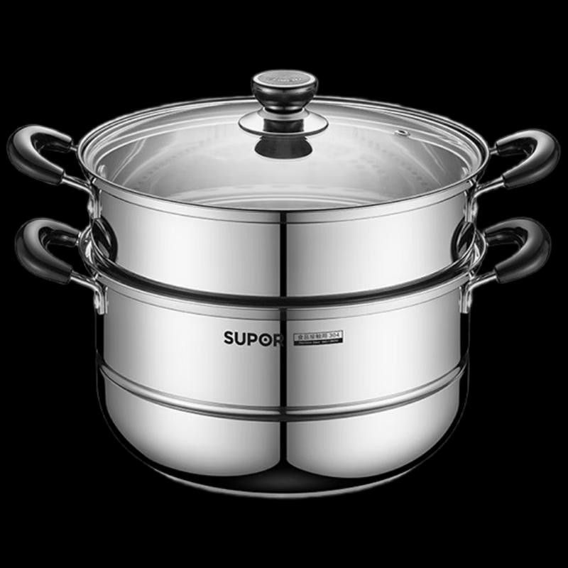 Supor SZ26B5 304 Stainless Steel Double-Layer Steamer