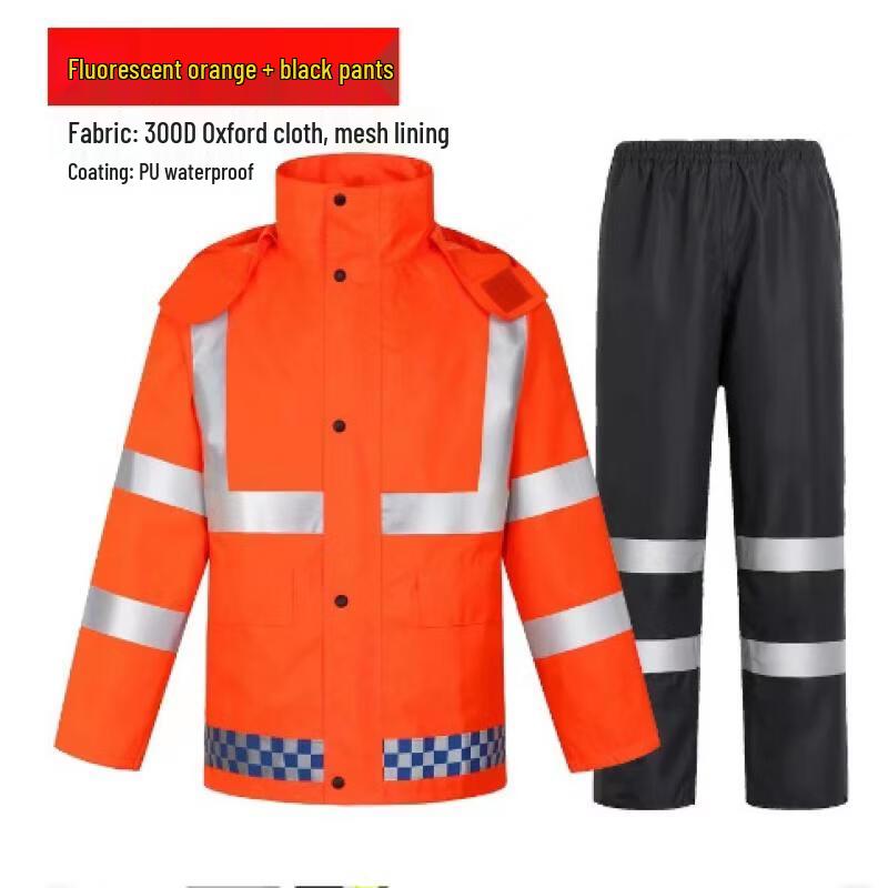 Reflective Split Rescue Raincoat
