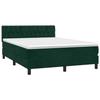 Cadre de lit avec matelas - Maison Exclusive - Velours - 140x190cm - Tête de lit réglable