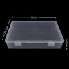 Clear Plastic File Storage Box (4-Pack)