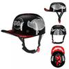 Vintage Gangster Style Snapback Cap Motorcycle Helmet Men Women ABS Material All-Season Riding Head Protection