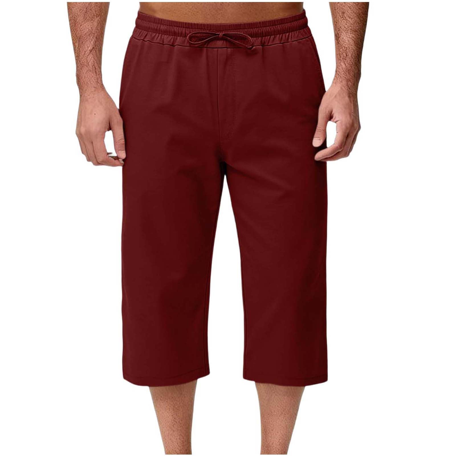 

Men s Loose and Casual Fashion Pants XL червоний