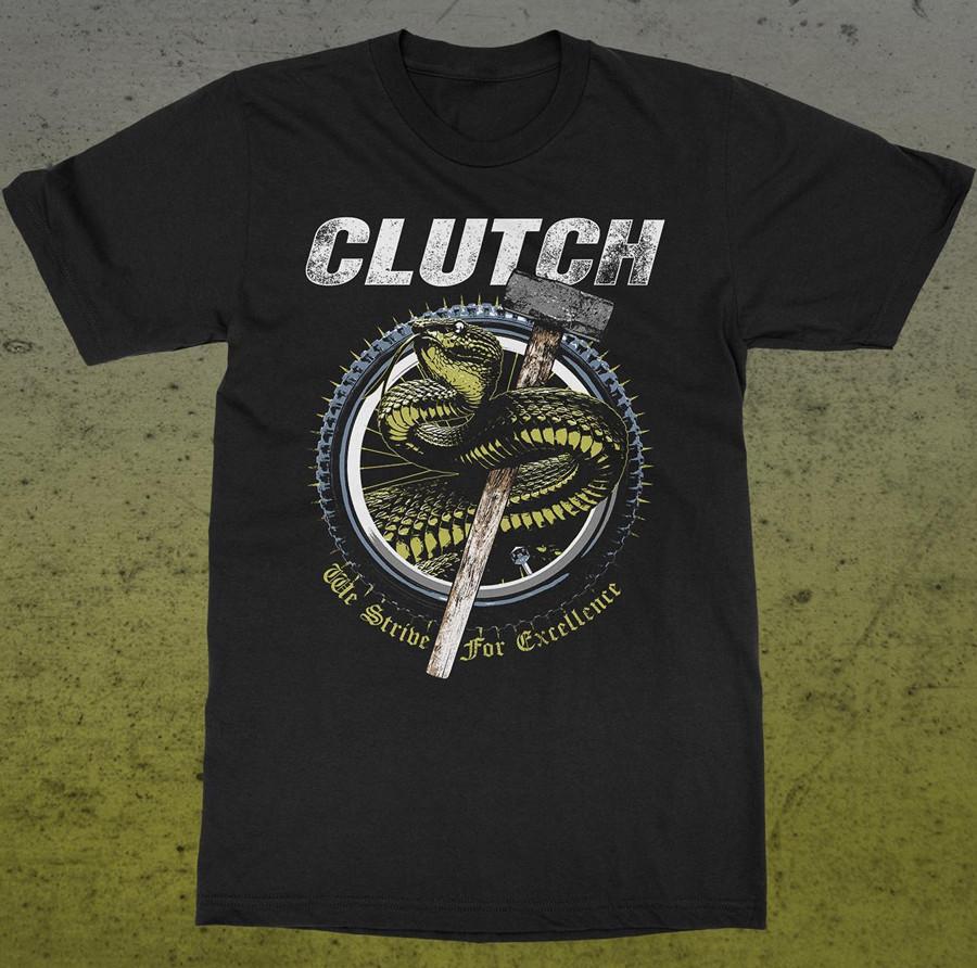 

Clutch band T-Shirt Tops Tee Black short sleeve All Sizes S to 4XL shirt fan 4XL