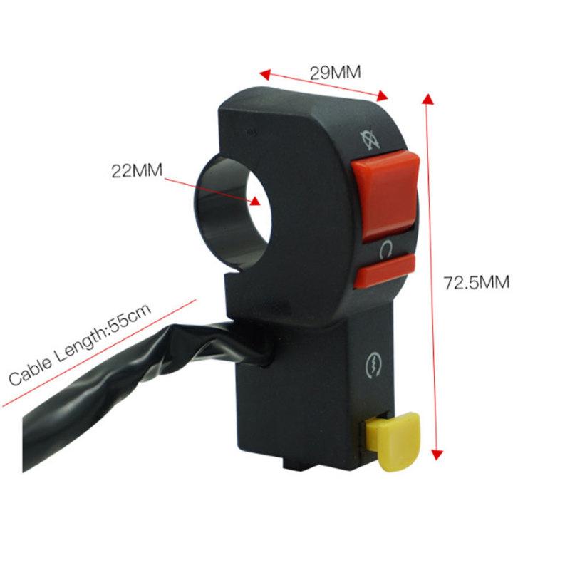 Motocross ATV Zubehör Motorrad Start Schalter Lenkerblock Elektrischer Starter Scheinwerfer Blinker