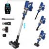 UMLo V11 Blauer Akku-Stielstaubsauger – 2-in-1 Hand- und Bodenreinigung mit HEPA-Filterung, 300W Motor, 4000mAh Akku, LED-Anzeige