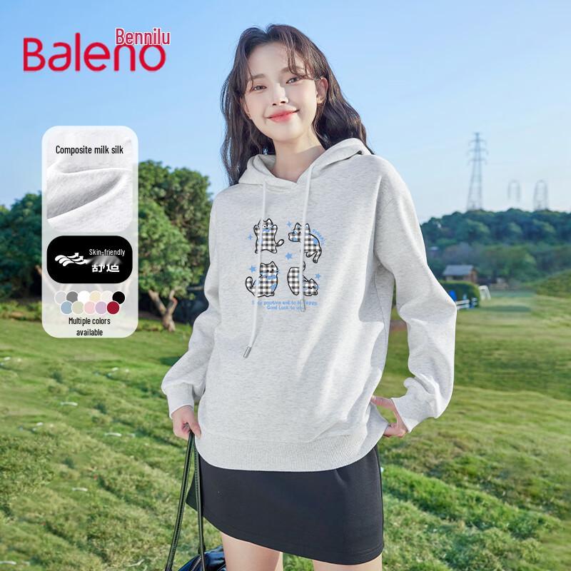 Baleno Women's Autumn Casual Hooded Sweatshirt
