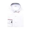 Slim Fit Bamboo Polyester Twill White Long Sleeve Shirt Rofsl0004 Wh