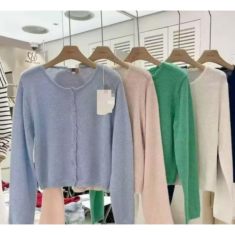 Spring sweet versatile and thin gentle thin knitted cardigan single-breasted soft waxy sweater jacket women