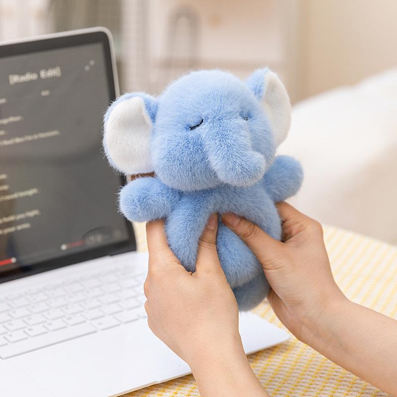 19Cm Cute Palm Doll Plush Plaything Fox Desktop Wrist Pad Doll Mouse Wrist Treasure Table Companion Doll Fragrance Granule Present