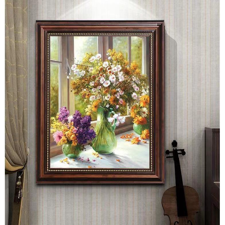 Van Gogh & Monet Famous Floral Paintings Cross-Stitch Kit for Modern Decor