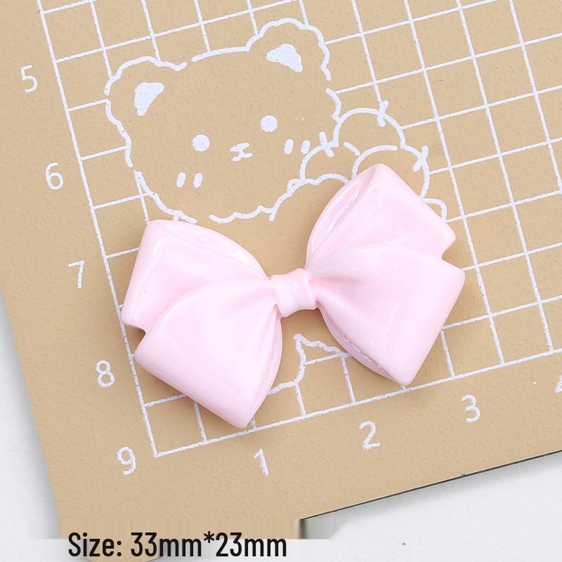 Multicolor Cartoon Bow Resin Jewelry & Shoe Clip DIY Accessories