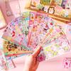 200 Pcs Cartoon Graphic Sticker Send Tweezers DIY Multifunction Non-repeating Sticker For Student Stationery