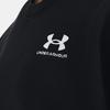 Under Armour Pull ras du cou à logo uni à manches longues pour femme sweat-shirt Noir 1379475-001