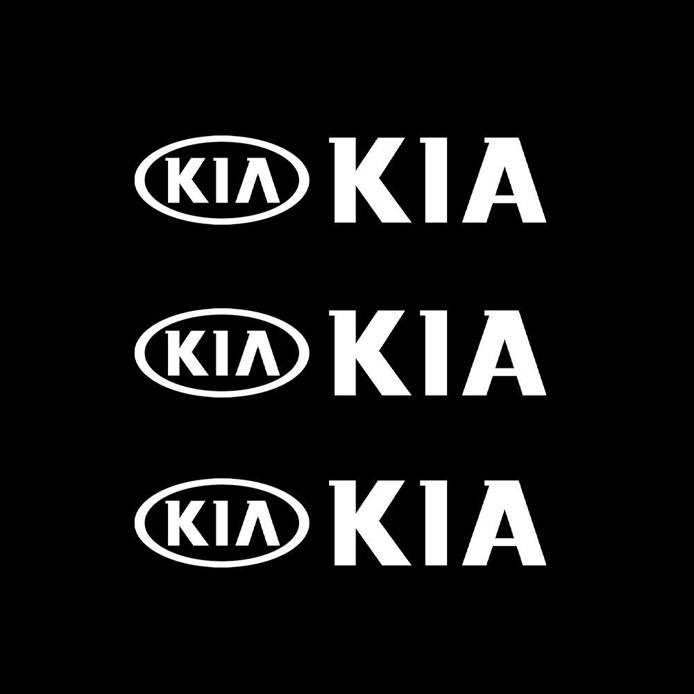 4Pcs Car Decoration Car Door Vinyl Logo Body Trunk Badge Stickers Decal For Kia Sportage 3 Rio K2 Ceed Carnival Picanto Soul EV6