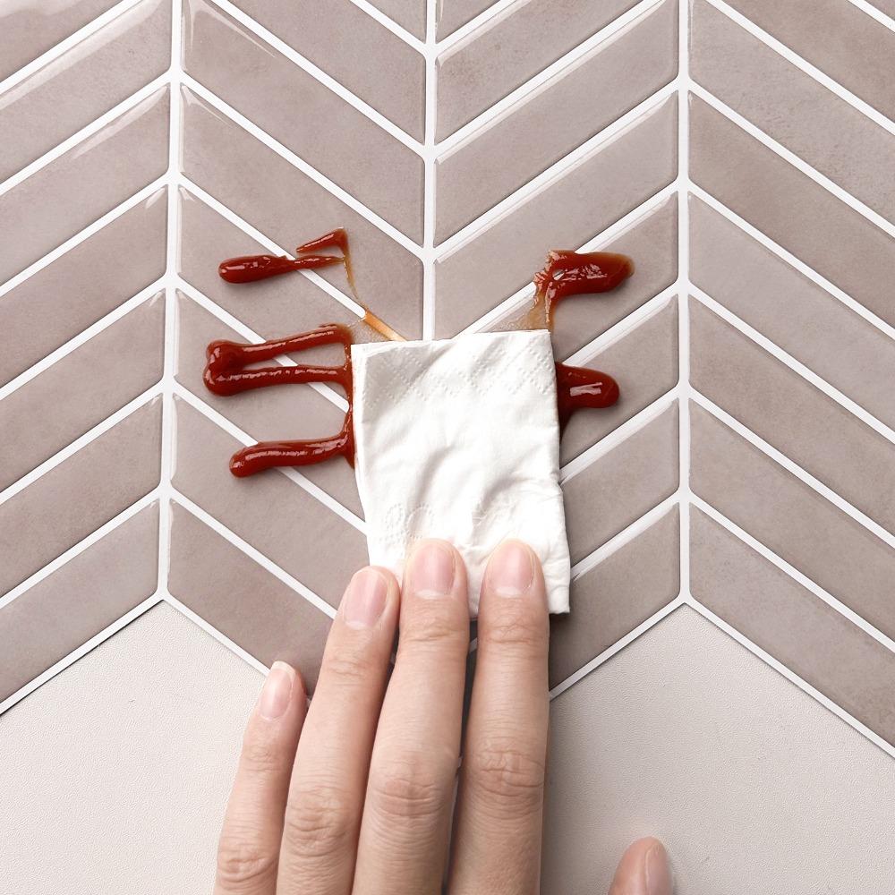 Toilet Stickers Waterproof Self Adhesive Tile Wall Stickers Moisture-proof Oil-proof Wall Decal DIY Anti Fouling Stove Sticker