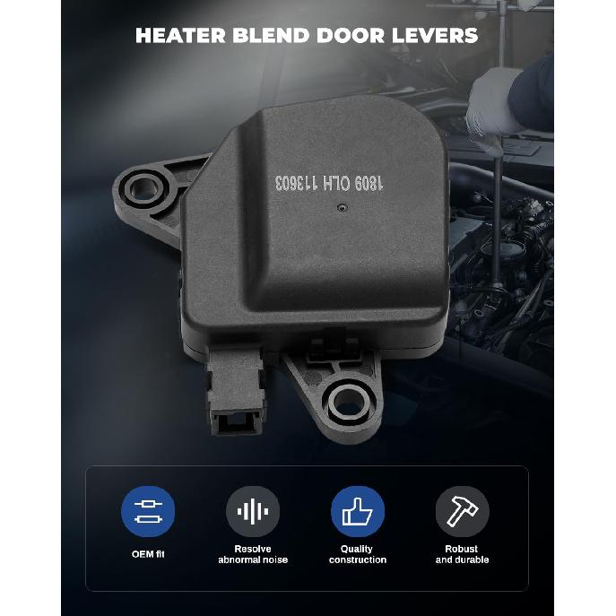 LUJUNTEC Blend Door Actuator Replaces 604-003 Replacement For 2001-2008 for Chrysler 2001-2007 for Dodge, Air Door Actuator, HVAC Blend Control