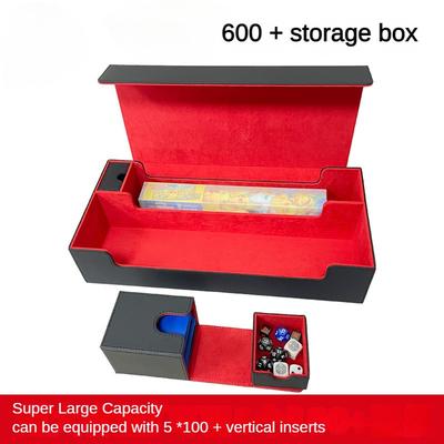Úložný box na 600+ sběratelských karet Pouzdro na balíček karet Commander z PU kůže Magnetické zavírání Držák na karty Vhodné pro herní karty Magic