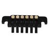 Guitar Bridge Tailpiece Replacement Vintage Style Aluminum Alloy Copper 6 String Electric Guitar Stop Bar Black