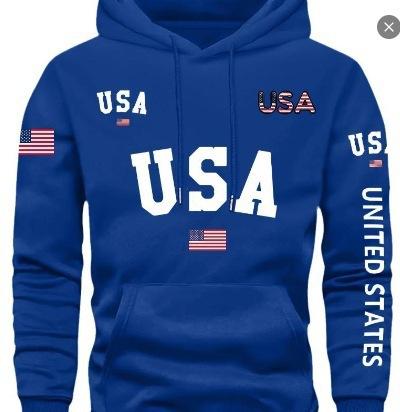 Popular Autumn and Winter New Sweater USA3d Digital Printing Simple Letter Hoodie Sports and Leisure