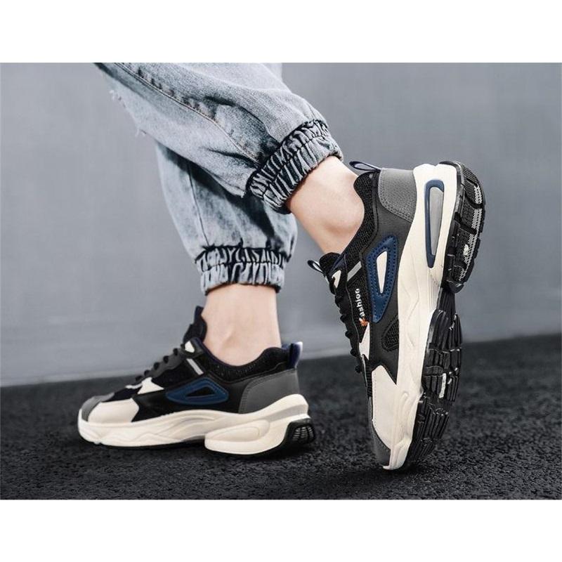 Men's Shoes, Breathable Mesh Sports Shoes, All-match Thick-soled Casual Shoes