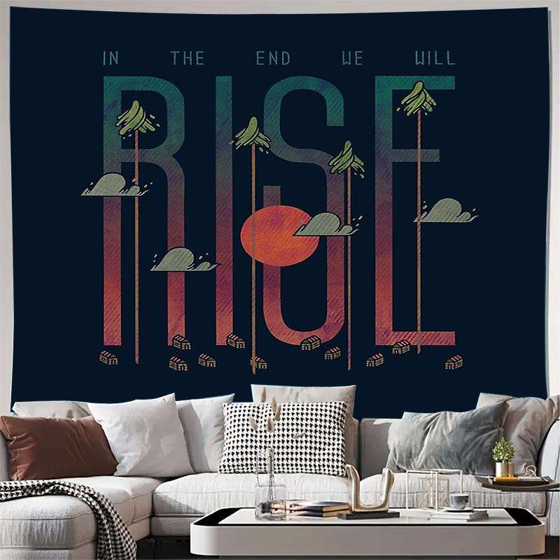 Boho Wall Tapestry Aesthetic Room Decor Nature Forest Tree Mountain Landscape Tapestry Dorm Room Wall Hanging Home Decor 70x100cm28x39in