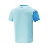Li-Ning Comfortable Simple Versatile Round Neck Quick-Dry Short Sleeve T-Shirt Men Tops Light-Wax-Blue AAYV115-3