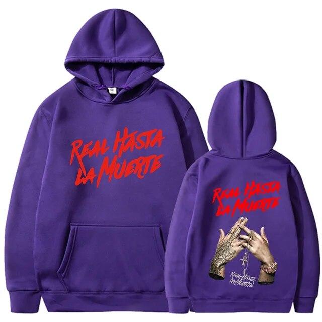 2022 NEW Printed Hoodies Sweatshirt Coat Real Hasta La Muerte casual Tracksuit Costume Unisex Women Clothing Anime Pullover Hoodie Unisex