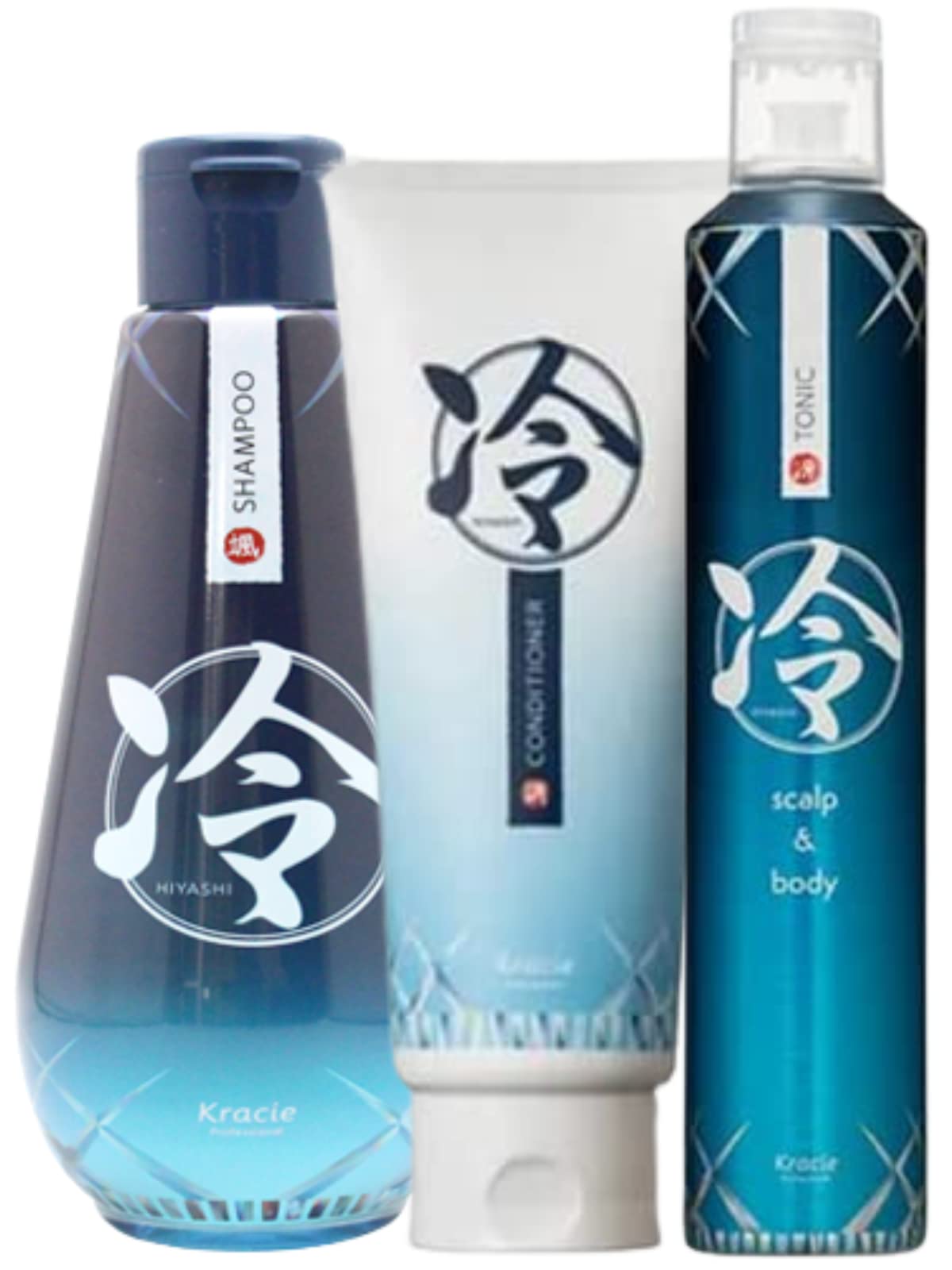 

Cool and Refreshing Kracie Rei Hiyashi Shampoo Conditioner Crushed Tonic Citrus Hair Cooling Odor Summer Heat Mini Mirror Included [Super 3-Piece Set]