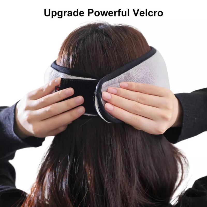 1 Set Earmuff Sleep Mask Plush Sleeping Mask Eyemuff Eye Cover For Women Warm Relax Plush Blindfold Cotton Eyes Bandage