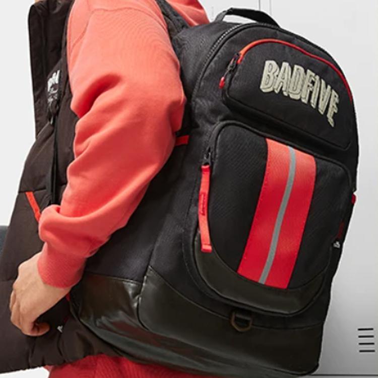 Li Ning Polyester Sports Backpack Regular Unisex Charcoal Coffee Brown ABST233-2