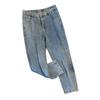 Plus Size Women's High Waist Denim Pants - Slimming, Casual, Loose Fit 